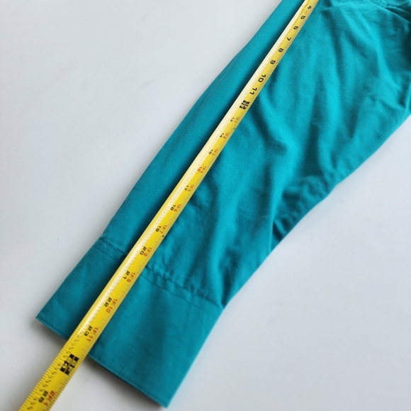 Omega Italy Men's Premium Designer Long Sleeve Teal Turquoise Dress Shirt 2XL - Picture 7 of 8